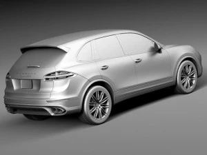 Porsche Cayenne Turbo 2015 3D Model