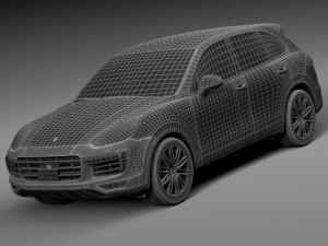 Porsche Cayenne Turbo 2015 Model 3D