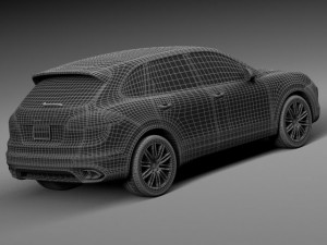 Porsche Cayenne Turbo 2015 Model 3D