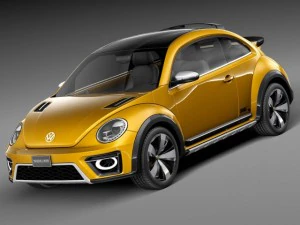 Volkswagen Fusca Duna Conceito 2014 Modelo 3D