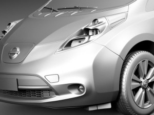 Nissan Leaf 2014 Modelo 3D