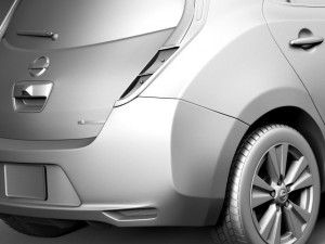 Nissan Leaf 2014 Modelo 3D