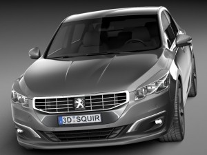 Peugeot 508 Sedan 2015 3D Модель