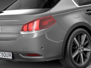 Peugeot 508 Sedan 2015 3D Модель