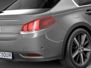 Peugeot 508 Sedan 2015 3D Model
