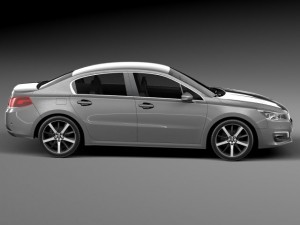 Peugeot 508 Sedan 2015 3D Модель