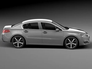 Peugeot 508 Sedan 2015 3D Model