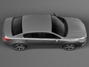 Peugeot 508 Sedan 2015 3D Модель