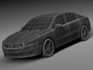 Peugeot 508 Sedan 2015 3D Модель