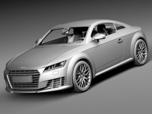 Audi TT 2015 3D Модель