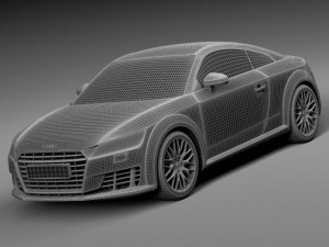 Audi TT 2015 3D Модель