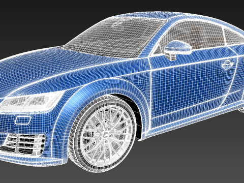 Audi TT 2015 3D Model