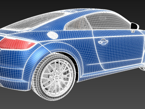 Audi TT 2015 3D Model