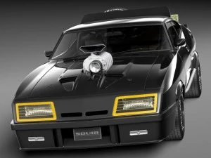 Falcon 1973 MadMax Interceptor Movie Car 3D Model