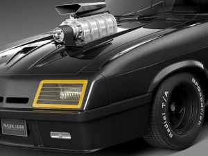 Falcon 1973 MadMax Interceptor Movie Car 3D Model