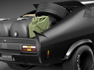 Falcon 1973 MadMax Interceptor Movie Car 3D Model
