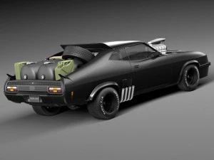 Falcon 1973 MadMax Interceptor Movie Car 3D Model