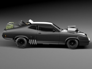 Falcon 1973 MadMax Interceptor Movie Car 3D Модель