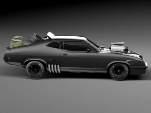 Falcon 1973 MadMax Interceptor Movie Car 3D Model