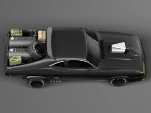 Falcon 1973 MadMax Interceptor Movie Car 3D Model