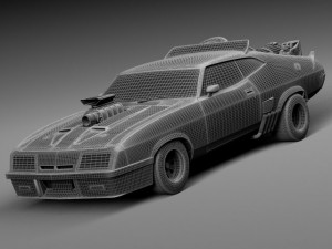 Falcon 1973 MadMax Interceptor Movie Car 3D Модель