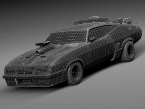 Falcon 1973 MadMax Interceptor Movie Car 3D Model