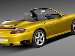 Porsche 911 Turbo Cabrio 996 2002 3D Model