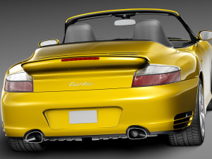 Porsche 911 Turbo Cabrio 996 2002 3D Model