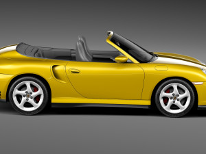 Porsche 911 Turbo Cabrio 996 2002 3D Model