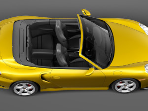 Porsche 911 Turbo Cabrio 996 2002 3D Model