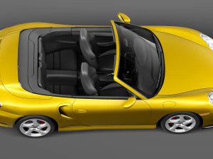 Porsche 911 Turbo Cabrio 996 2002 3D Model