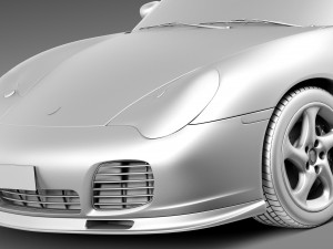 Porsche 911 Turbo Cabrio 996 2002 3D Model