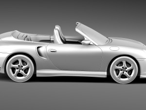 Porsche 911 Turbo Cabrio 996 2002 3D Model