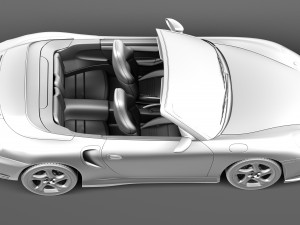 Porsche 911 Turbo Cabrio 996 2002 3D Model