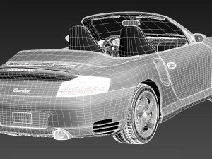 Porsche 911 Turbo Cabrio 996 2002 3D Model