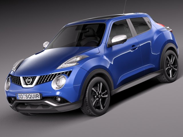 Nissan Juke 2015 3D Model .c4d .max .obj .3ds .fbx .stl .blend