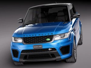 Land Rover Range Rover Sport SVR 2015 3D Model
