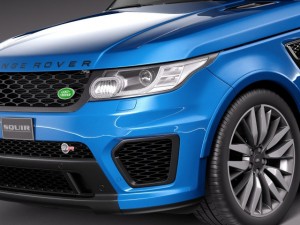 Land Rover Range Rover Sport SVR 2015 Model 3D