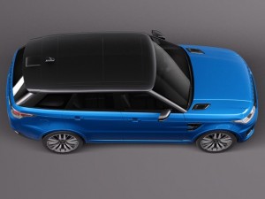 Land Rover Range Rover Sport SVR 2015 Model 3D