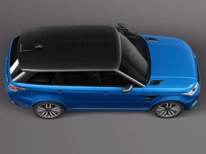 Land Rover Range Rover Sport SVR 2015 3D Model