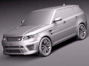 Land Rover Range Rover Sport SVR 2015 Model 3D