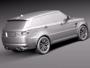 Land Rover Range Rover Sport SVR 2015 3D Model
