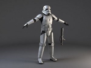 Star Wars Storm Trooper Rigged Modelo 3D