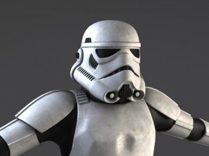 Star Wars Storm Trooper Rigged 3D Модель