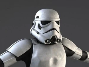 Star Wars Storm Trooper Rigged 3D Model