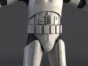 Star Wars Storm Trooper Rigged 3D Модель