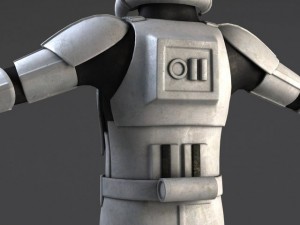 Star Wars Storm Trooper Rigged 3D Модель