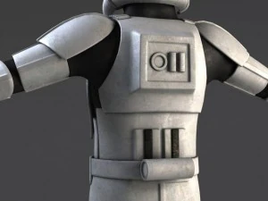 Star Wars Storm Trooper Rigged 3D Model