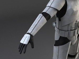 Star Wars Storm Trooper Rigged 3D Модель
