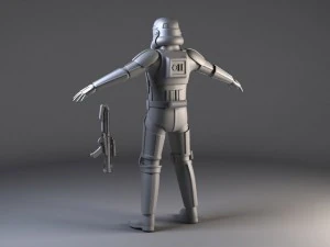 Star Wars Storm Trooper Rigged 3D Model